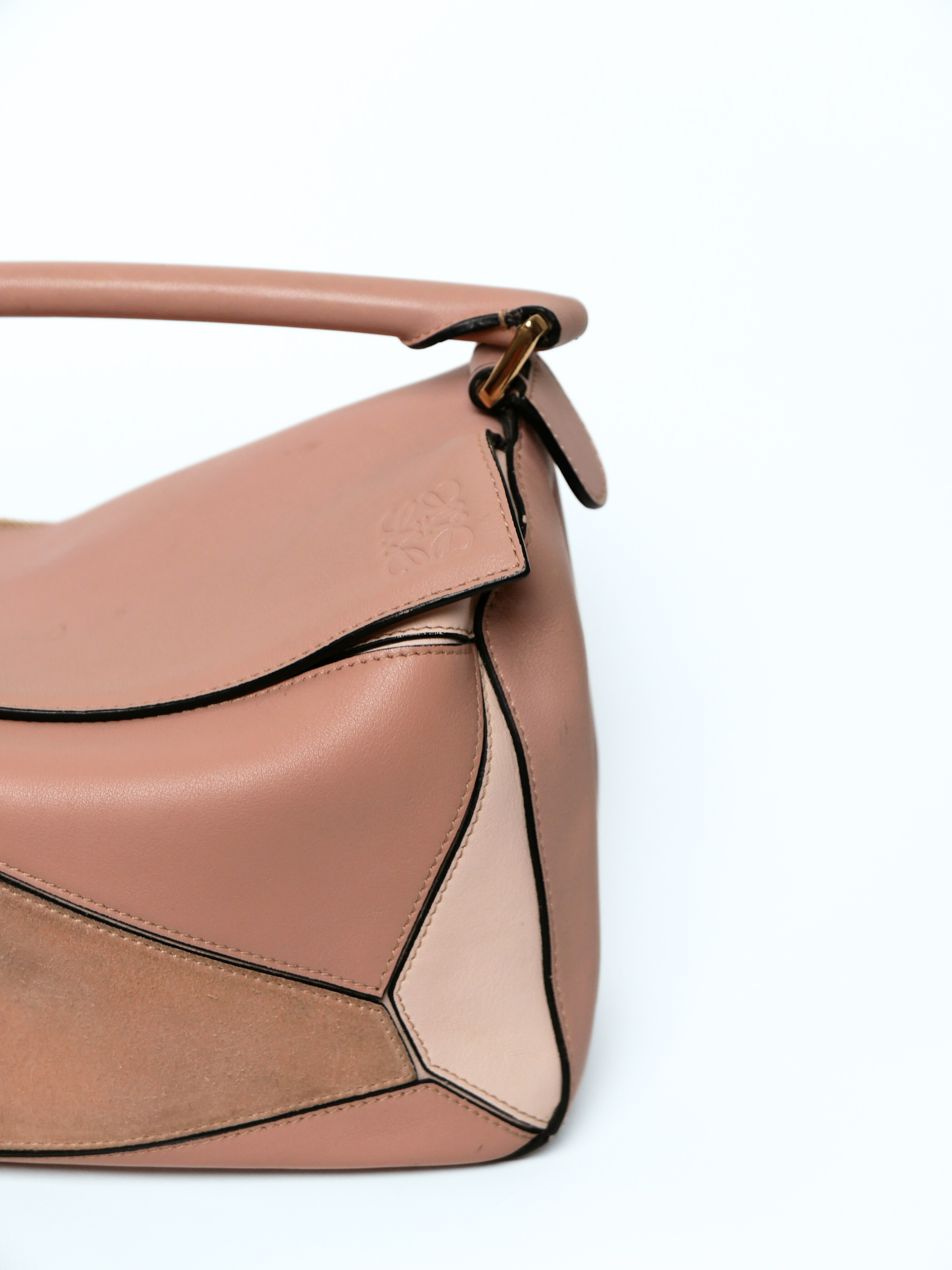 Loewe Small Puzzle Bag in Blush Multi-Tone Leather