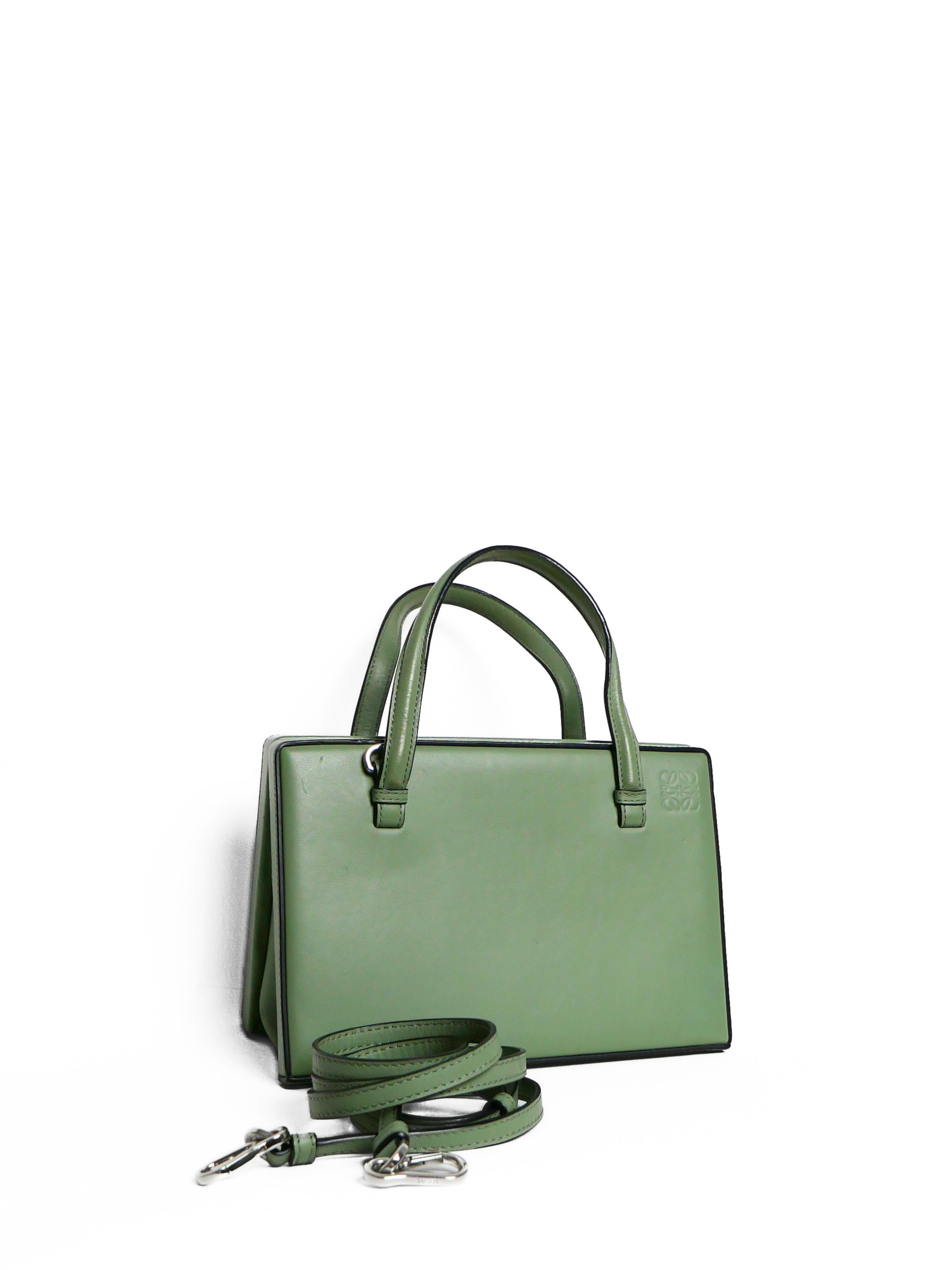 Loewe Postal Bag in Light Moss Green