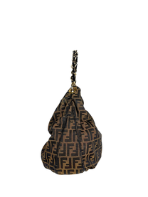 Fendi Tobacco Zucca Mia Hobo Bag