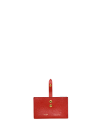 Celine Red Accordion Card Holder Wallet