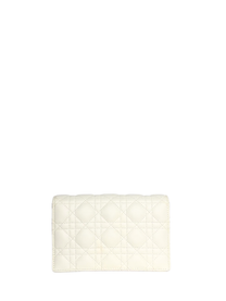 Dior My Dior Daily Pouch with Chain White Cannage Lambskin
