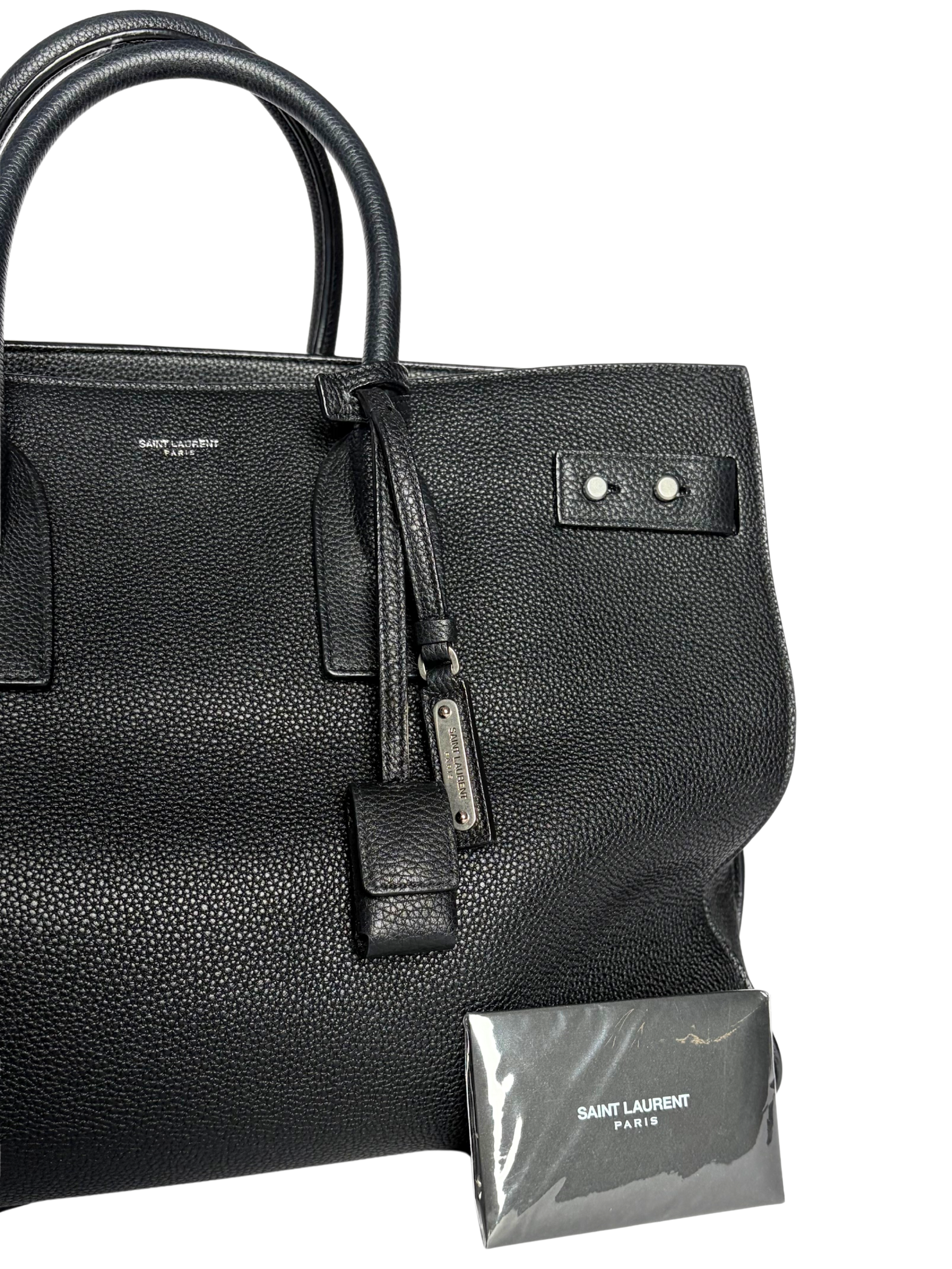 Saint Laurent Sac de Jour Tote Black