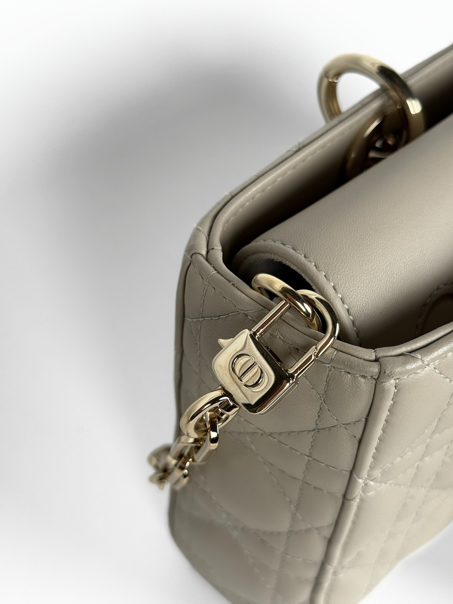 Dior Lady D-Joy Bag Powder Beige Cannage Lambskin