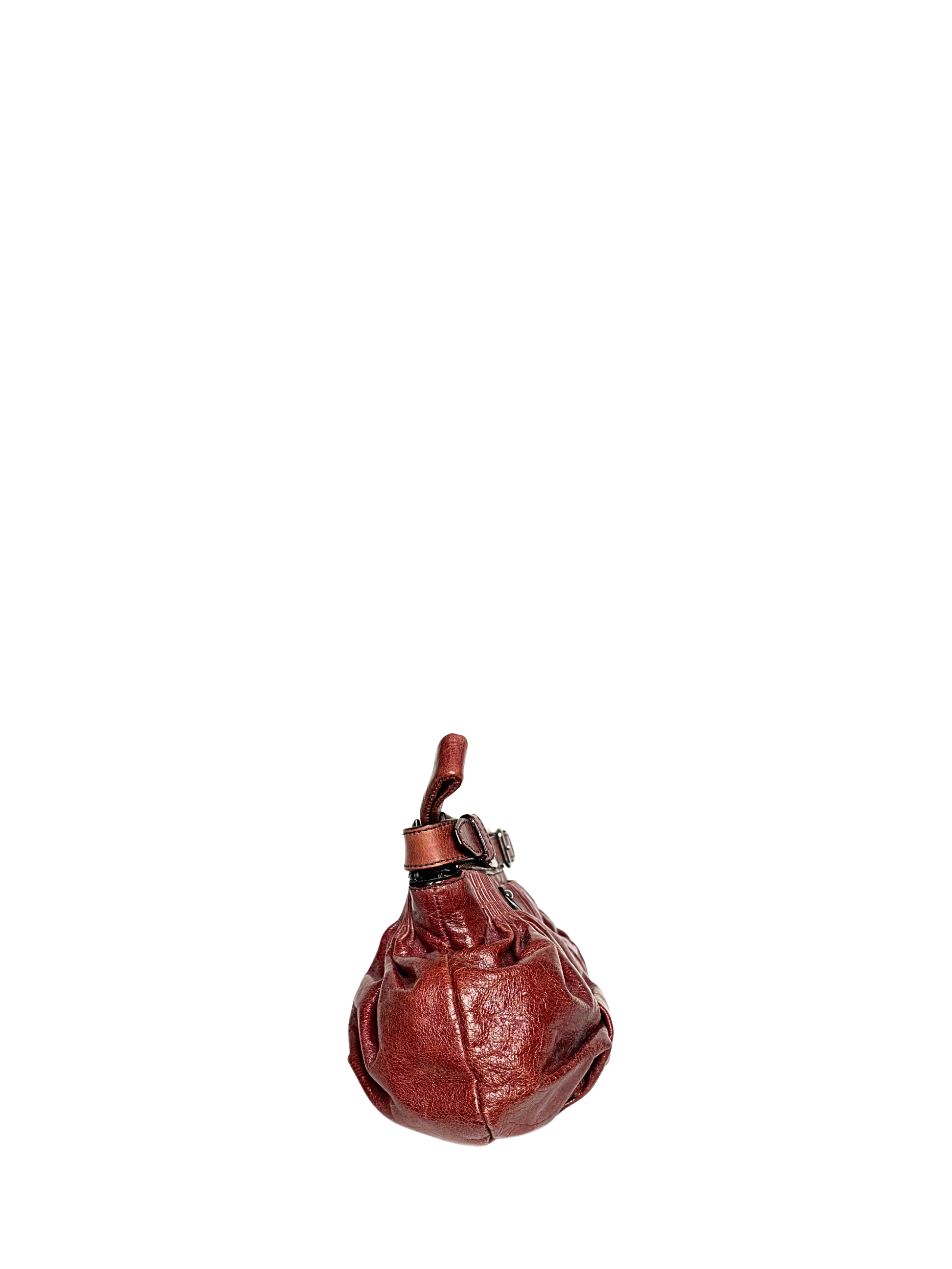 Miu Miu Ruched Matelassé Buckle Clutch