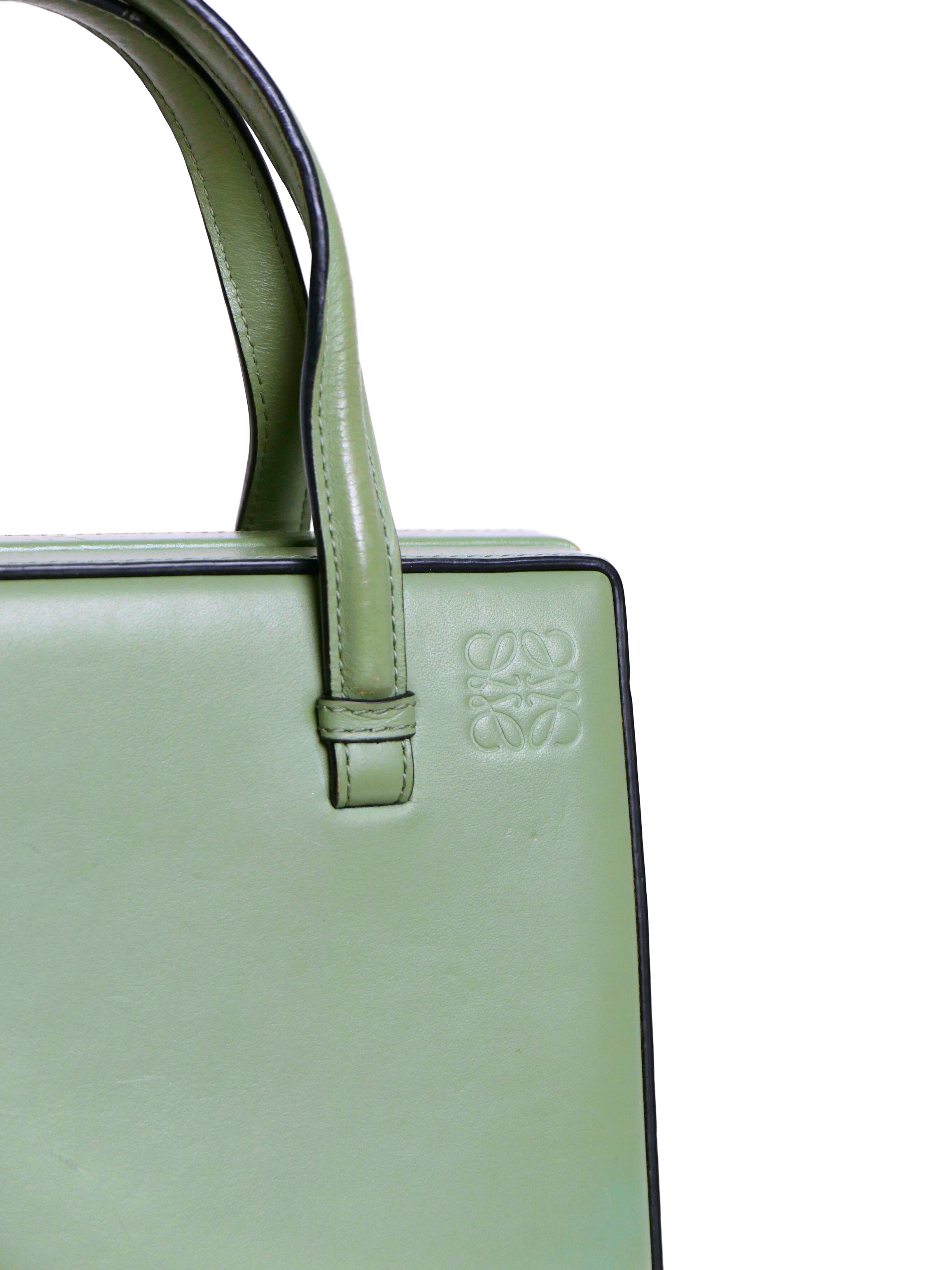 Loewe Postal Bag in Light Moss Green