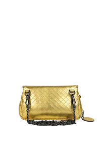 Bottega Veneta Intrecciomirage Chain Flap Bag