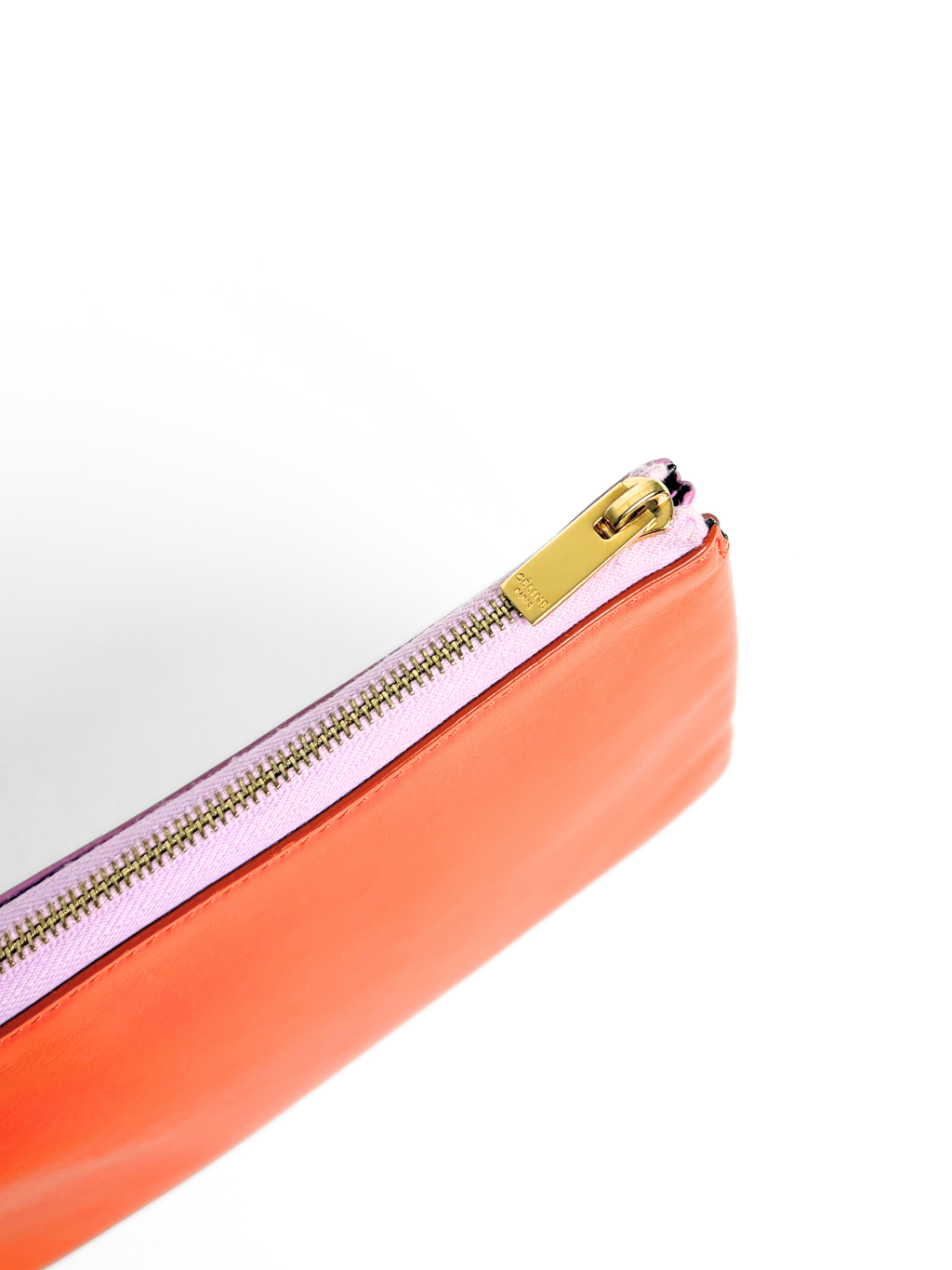 Celine Duo Pink/Orange Leather Pouch