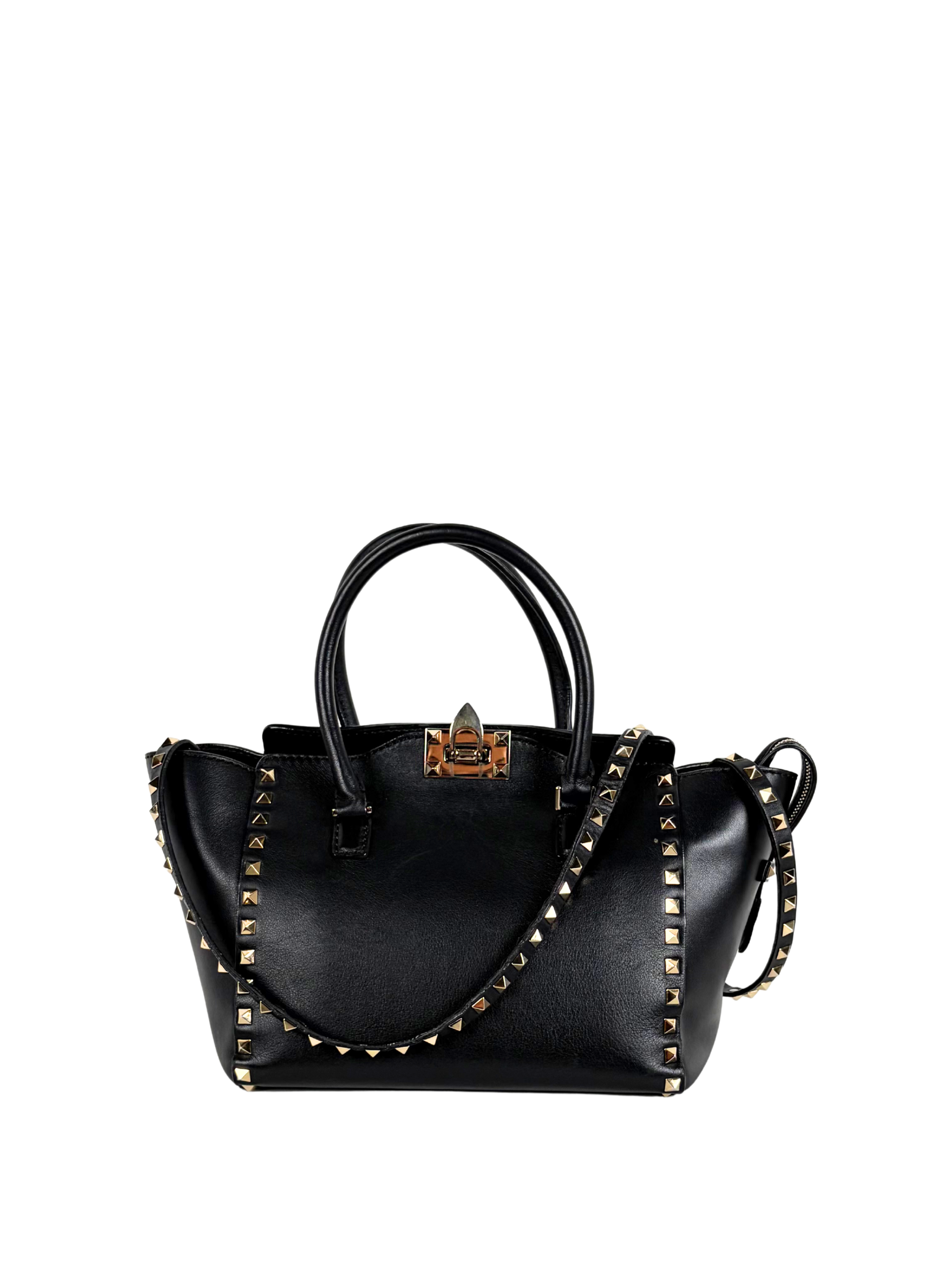 VALENTINO ROCKSTUD TOTE BLACK