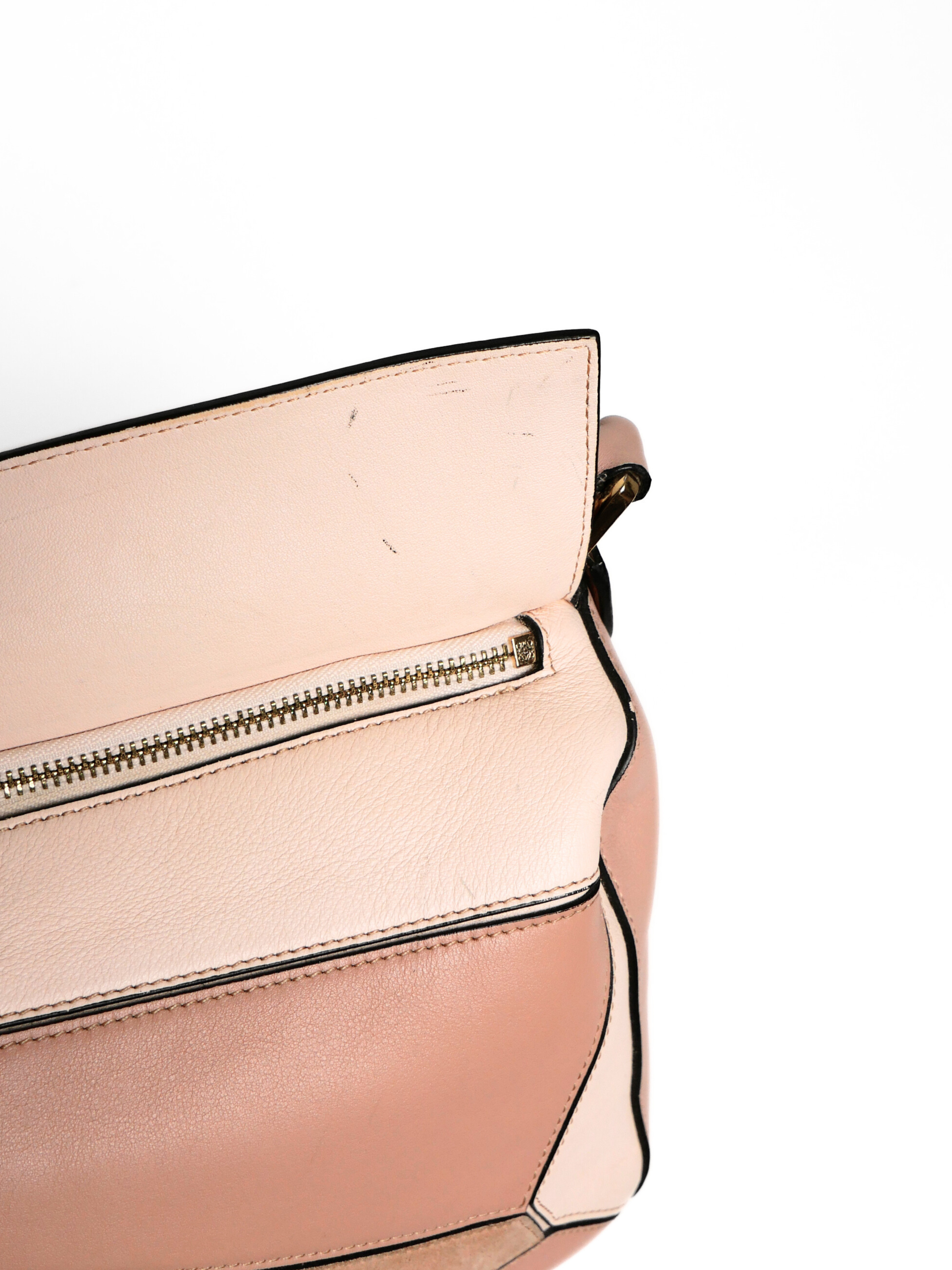 Loewe Small Puzzle Bag in Blush Multi-Tone Leather