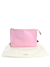 Celine Duo Pink/Orange Leather Pouch