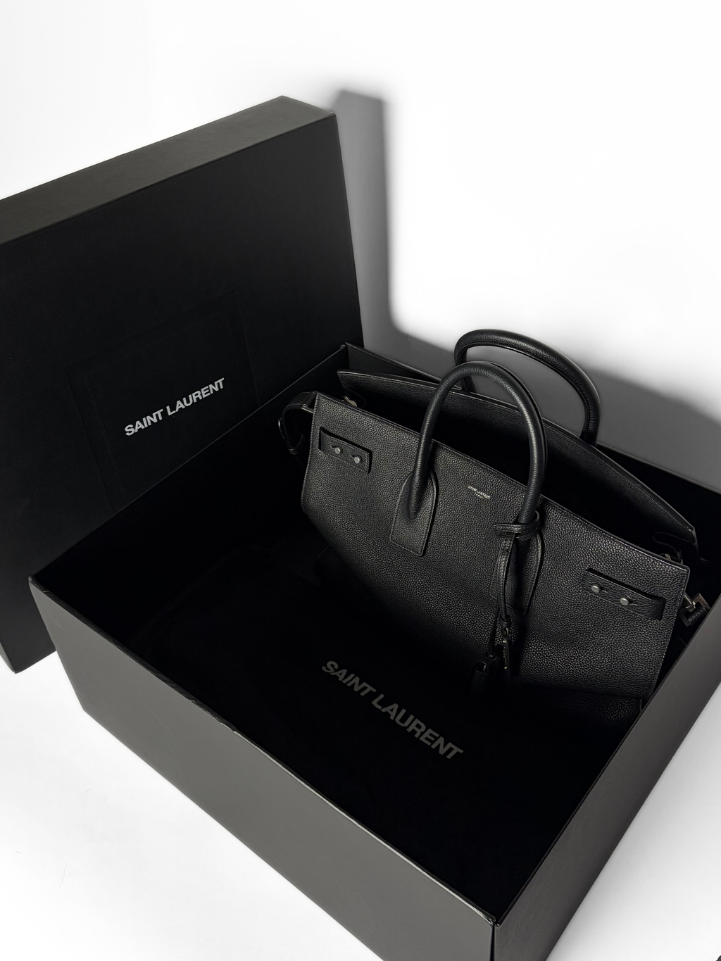 Saint Laurent Sac de Jour Tote Black