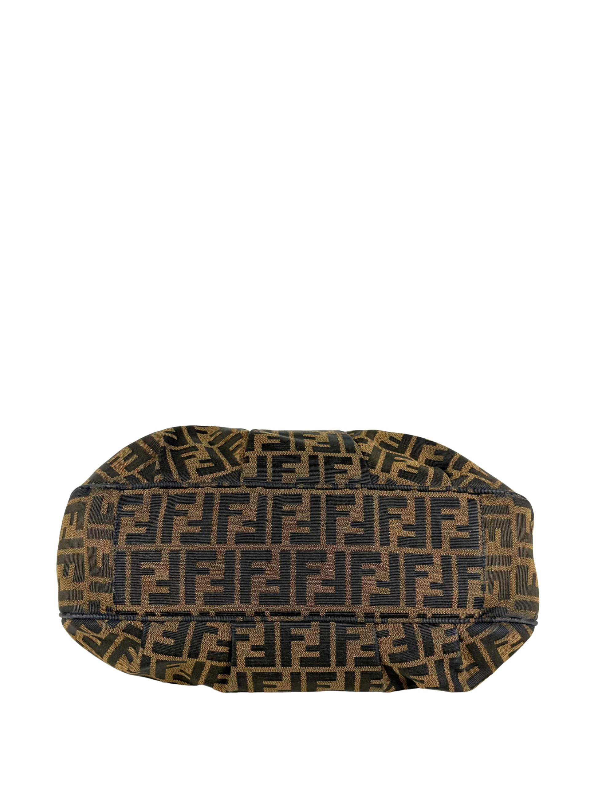Fendi Tobacco Zucca Mia Hobo Bag