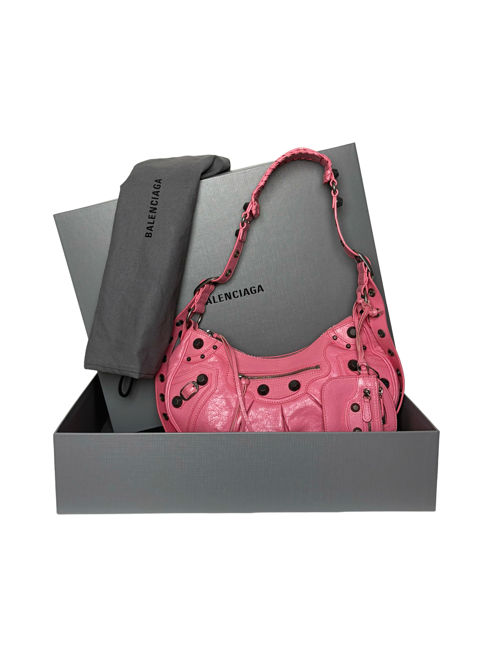 Balenciaga Le Cagole Pink Shoulder Bag