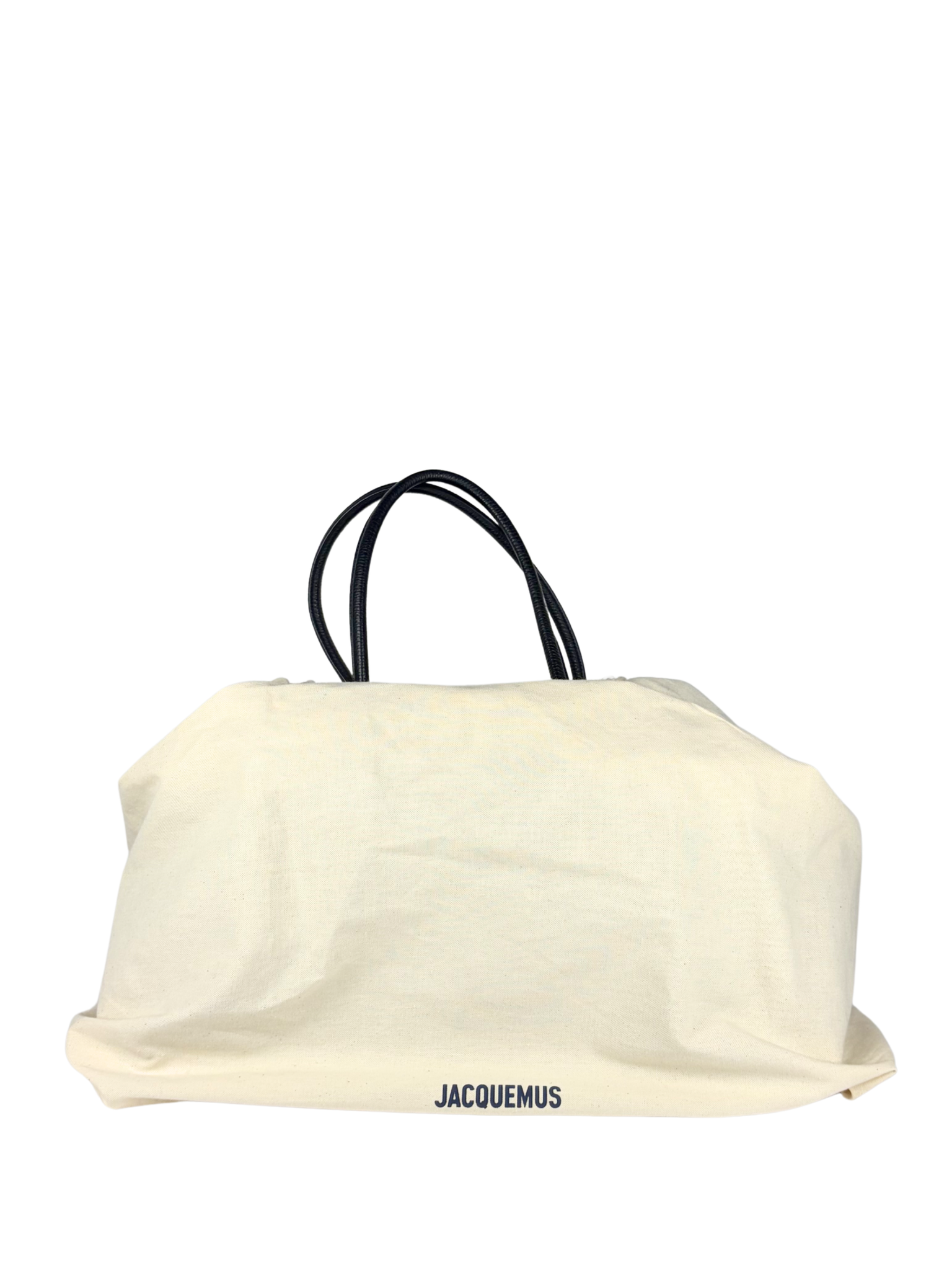 Jacquemus Le Grand Turismo Bag in Black Grained Leather