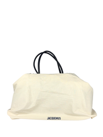 Jacquemus Le Grand Turismo Bag in Black Grained Leather