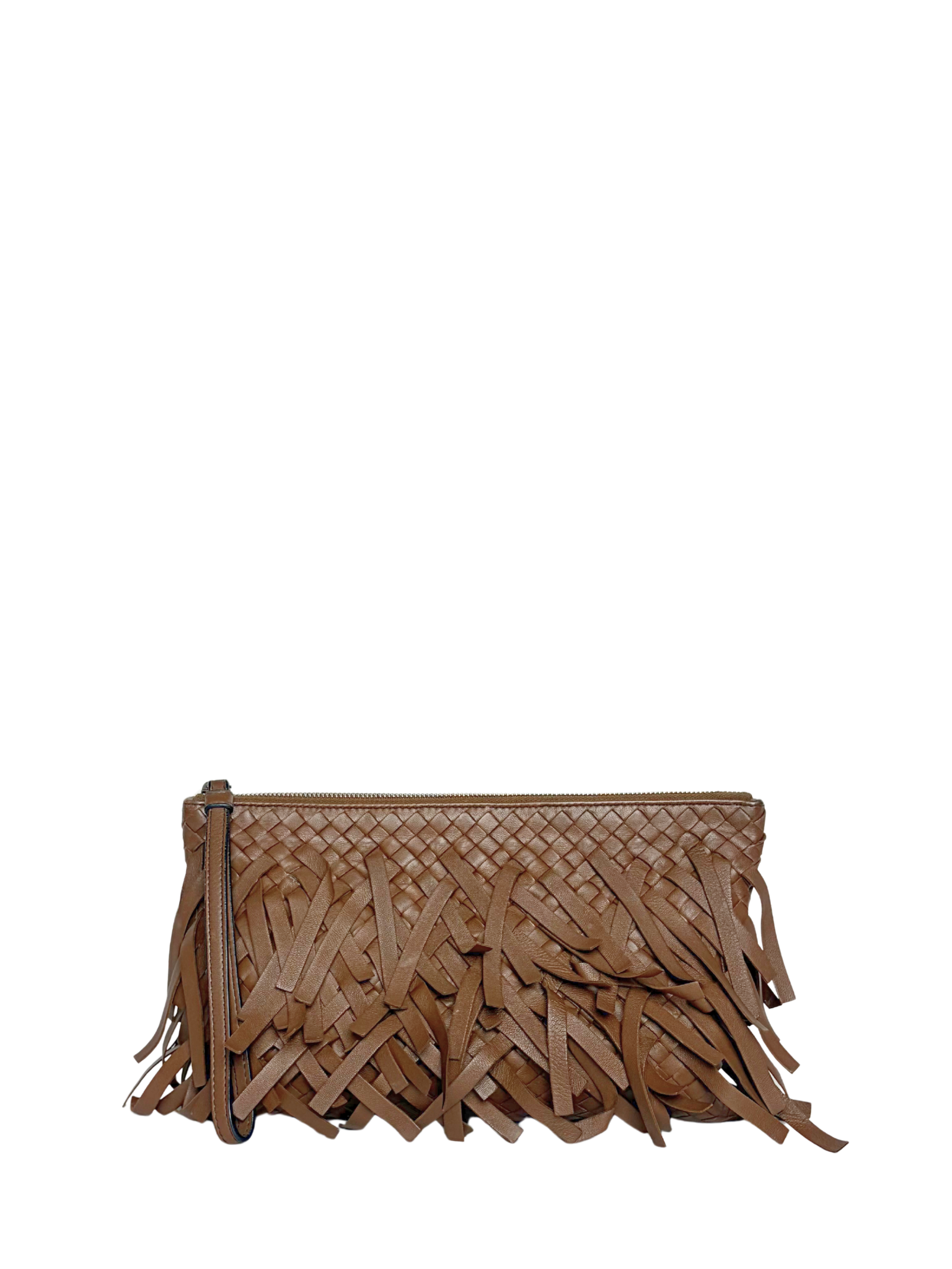 Bottega Veneta Intrecciato Fringe Pouch