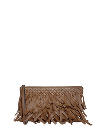 Bottega Veneta Intrecciato Fringe Pouch