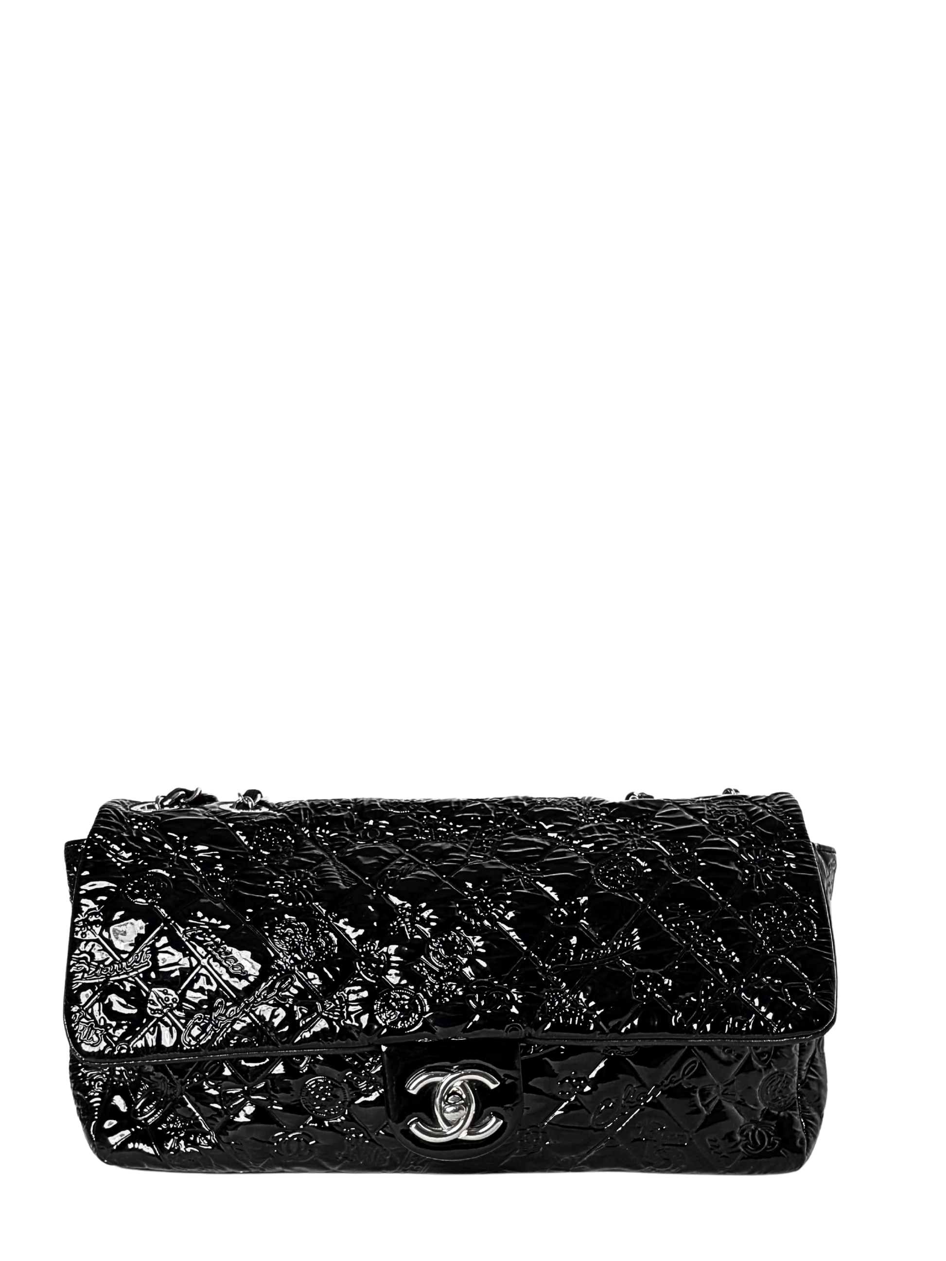 Chanel Lucky Symbols Patent Flap Bag