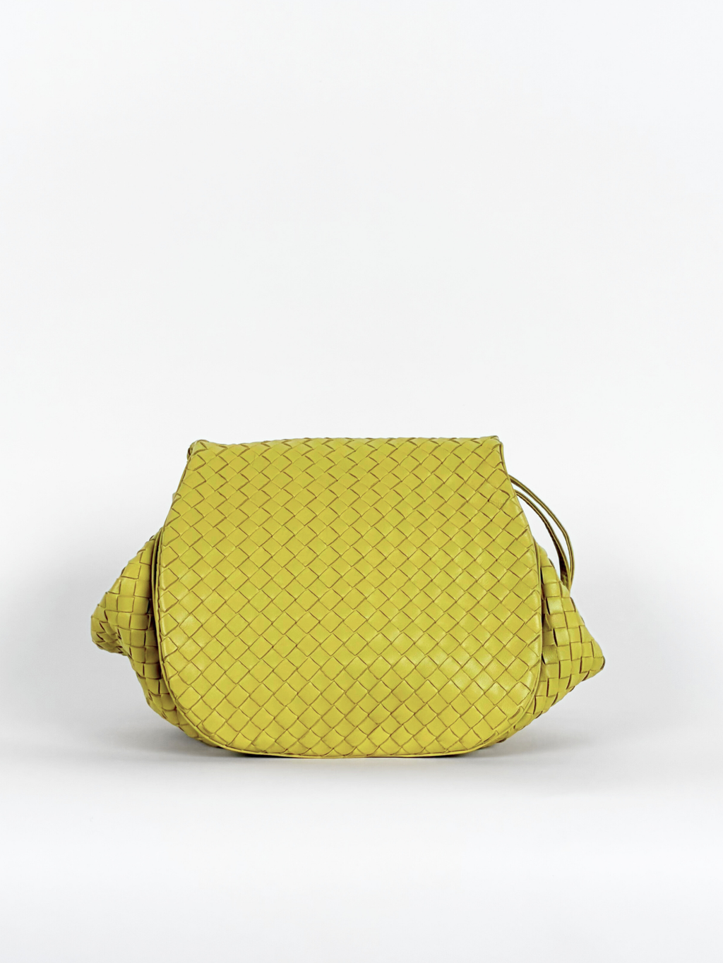 BOTTEGA VENETA INTRECCIATO CROSSBODY YELLOW