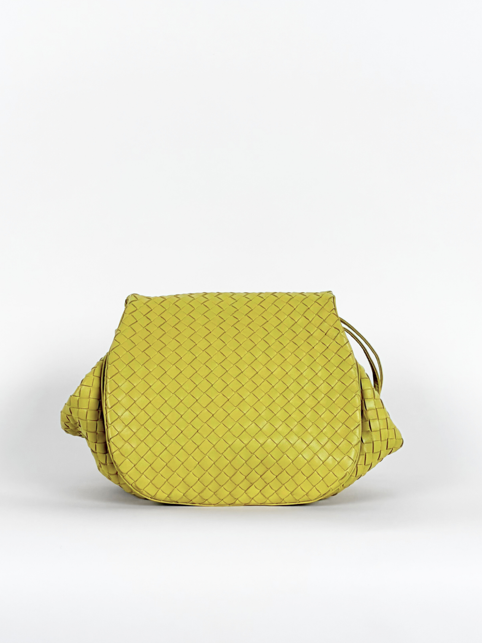 BOTTEGA VENETA INTRECCIATO CROSSBODY YELLOW