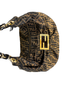 Fendi Tobacco Zucca Mia Hobo Bag