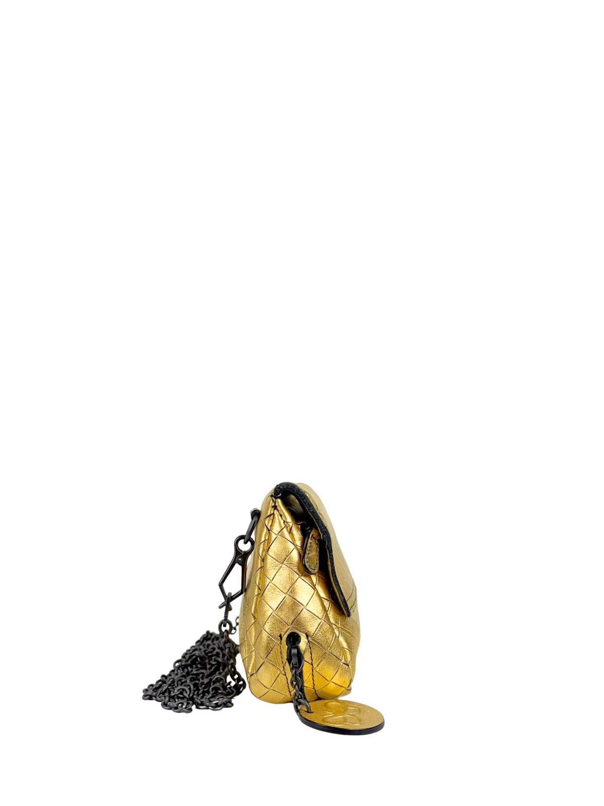 Bottega Veneta Intrecciomirage Chain Flap Bag