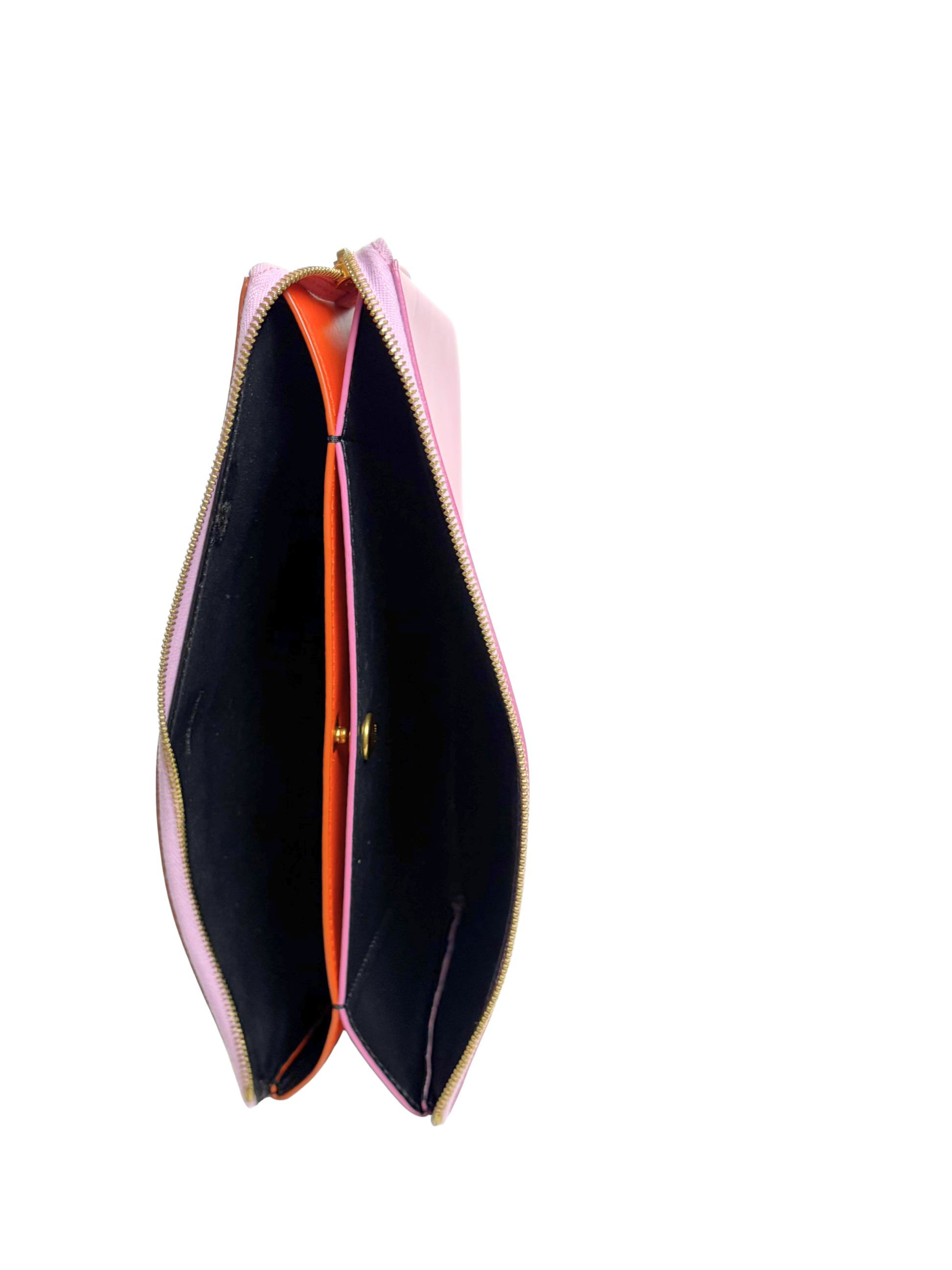 Celine Duo Pink/Orange Leather Pouch