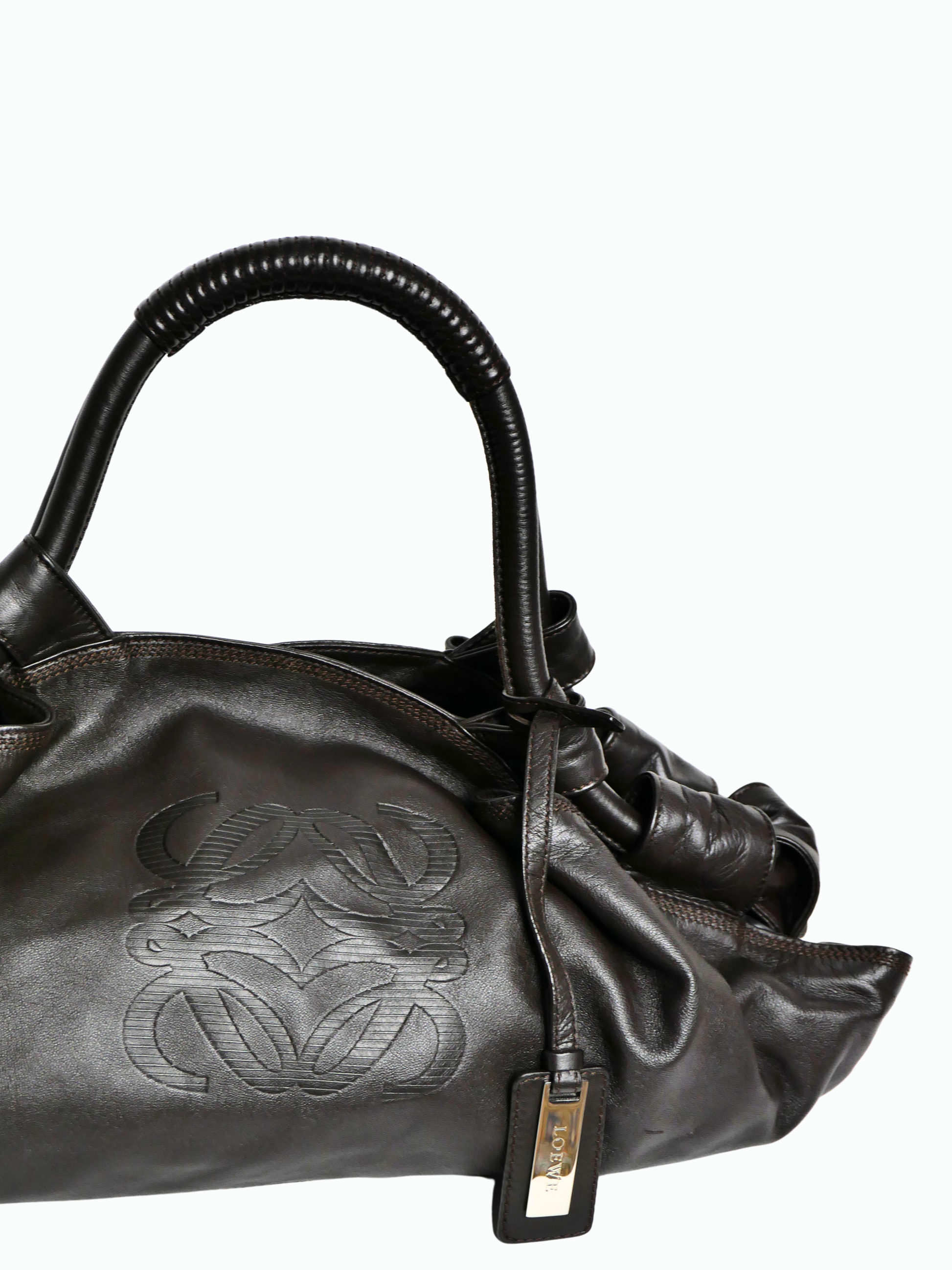 Loewe Nappa Aire in Dark Brown Nappa Leather