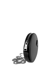 Prada Round Triangle Plaque Mini Coin Bag