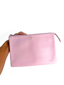 Celine Duo Pink/Orange Leather Pouch