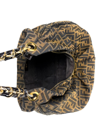Fendi Tobacco Zucca Mia Hobo Bag