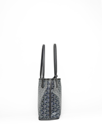 Goyard Anjou Mini Tote Grey Goyardine Canvas Leather