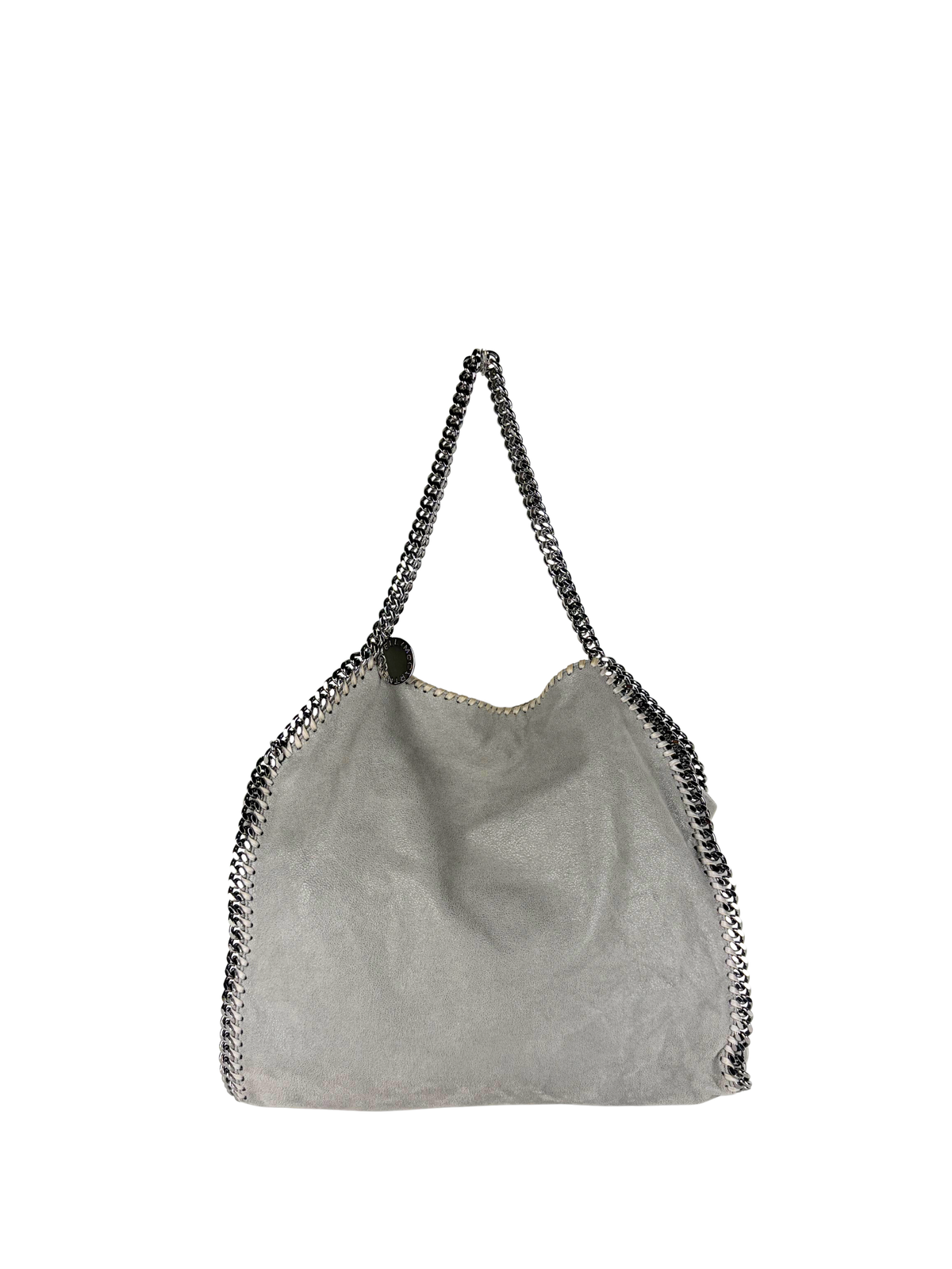 Stella McCartney Falabella Fold-Over Tote Bag in Light Grey