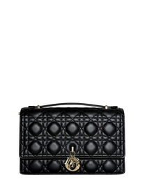Dior My Dior Top Handle Bag Black Cannage Lambskin