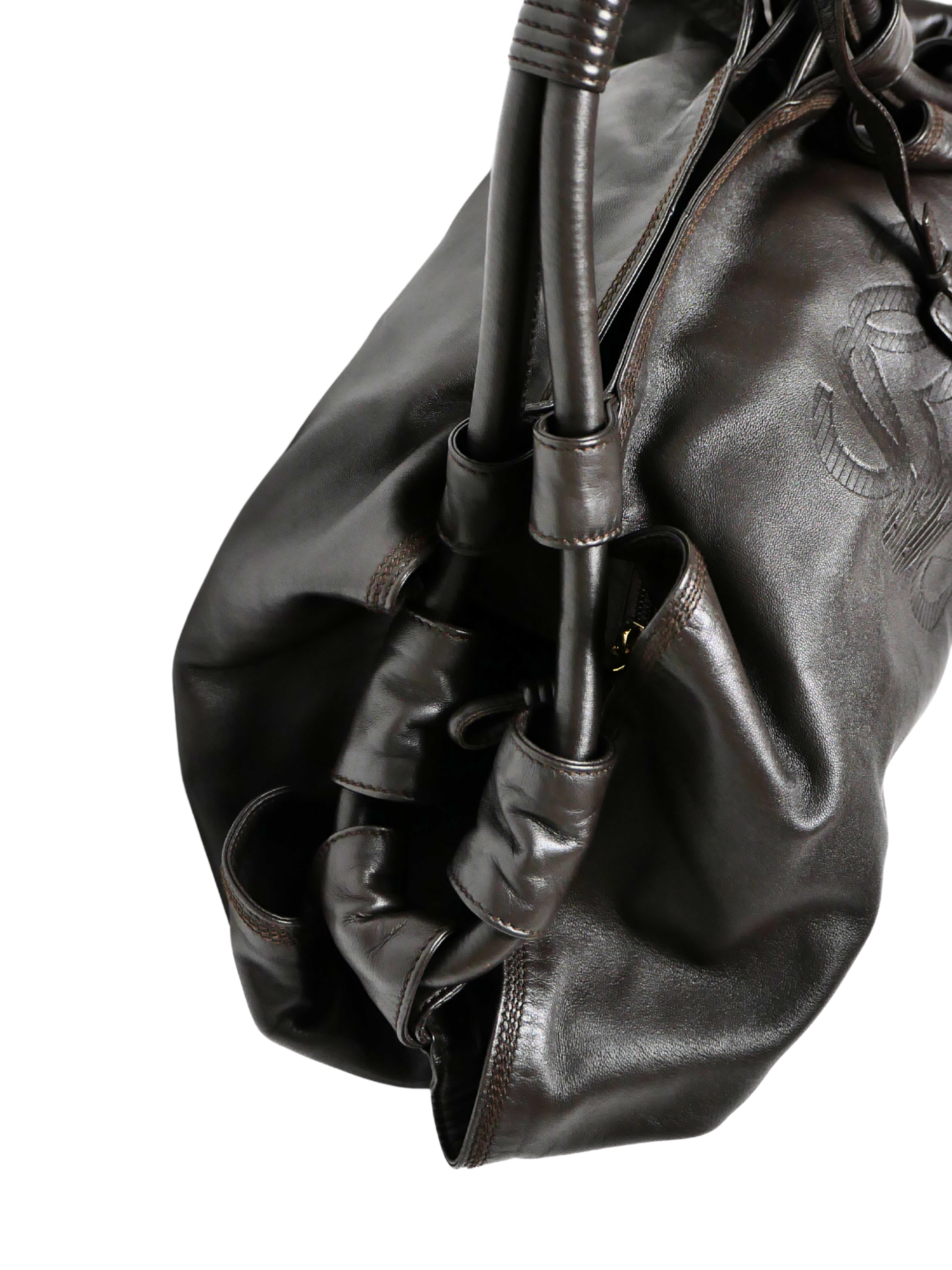 Loewe Nappa Aire in Dark Brown Nappa Leather