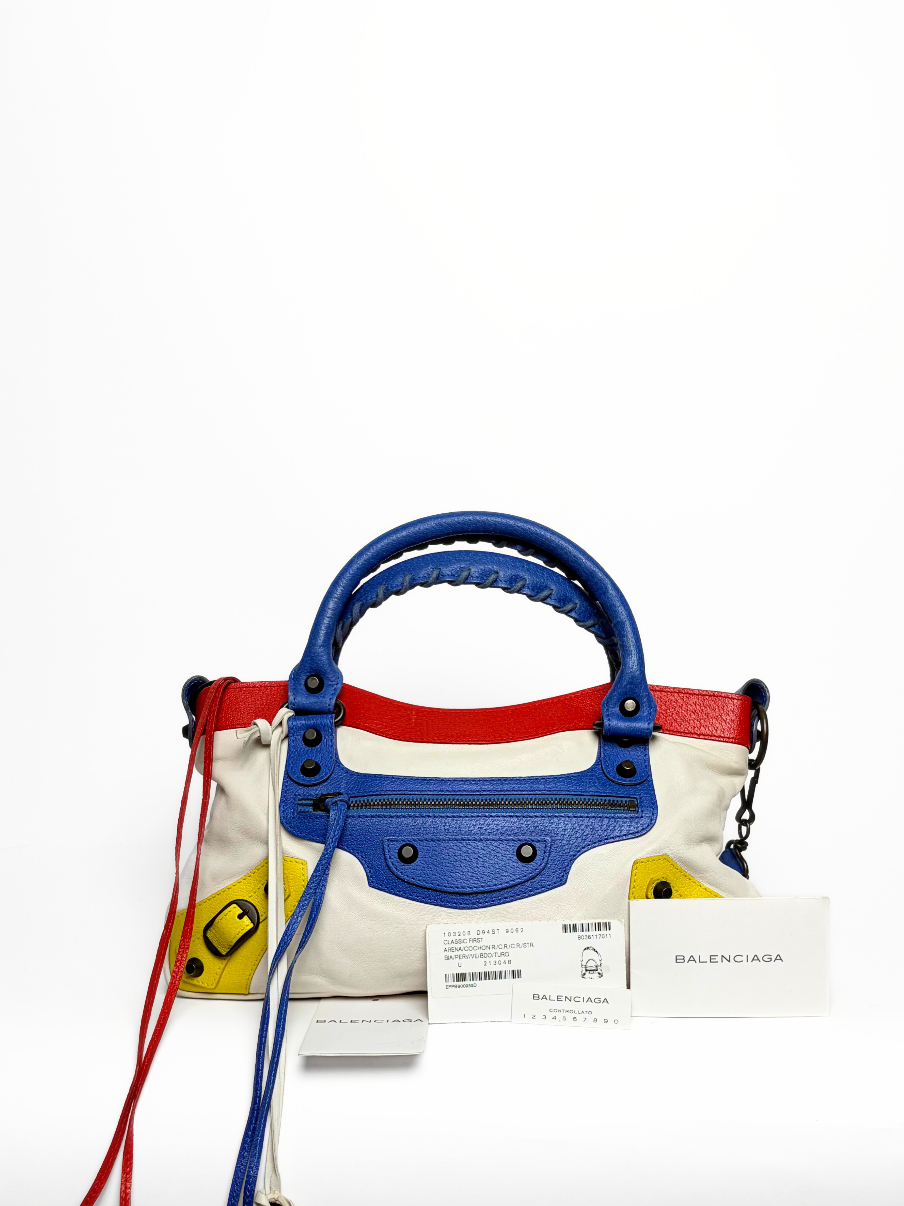Balenciaga Multicolor First Mondrian Lego Bag Limited Edition