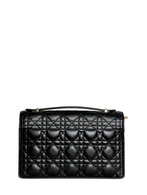 Dior My Dior Top Handle Bag Black Cannage Lambskin