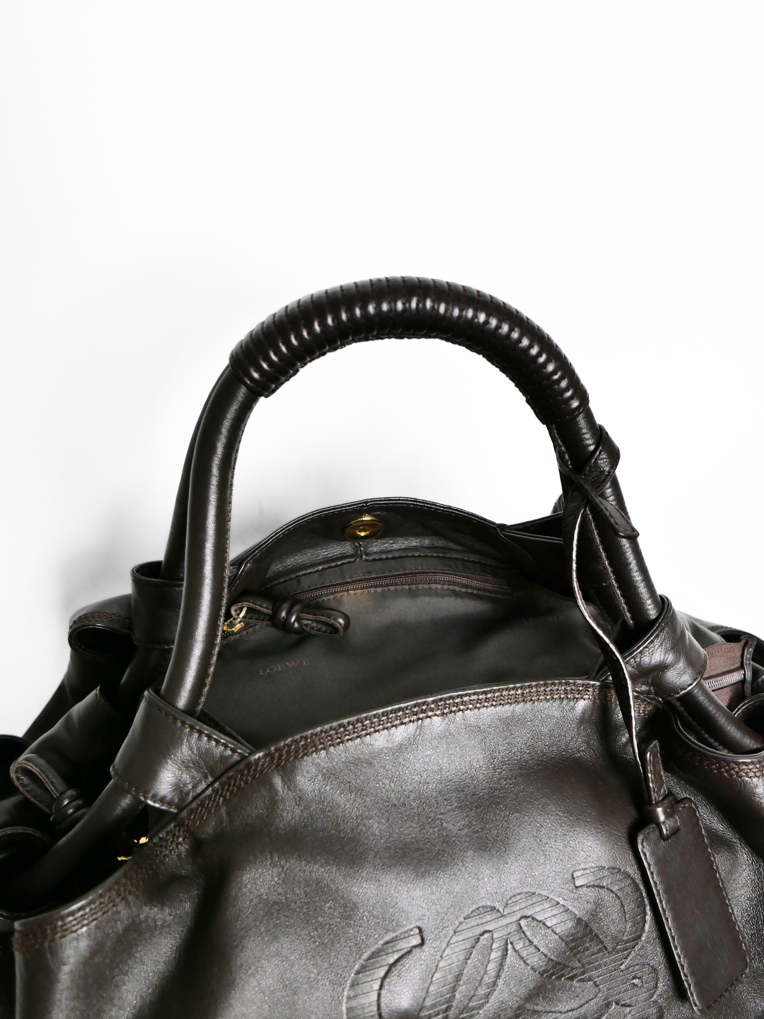 Loewe Nappa Aire in Dark Brown Nappa Leather
