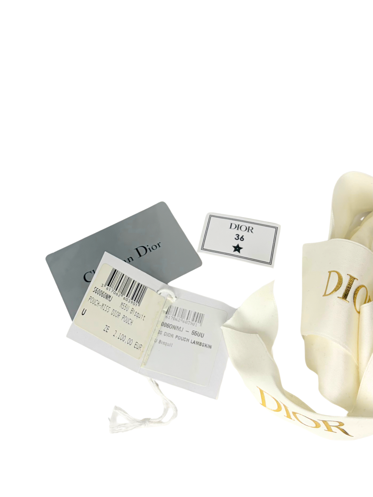 Dior Miss Dior Pouch in Biscuit Cannage Lambskin