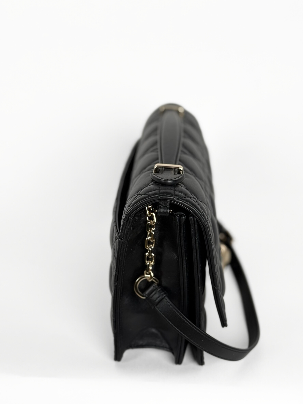 Dior My Dior Top Handle Bag Black Cannage Lambskin
