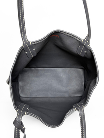 Goyard Anjou Mini Tote Grey Goyardine Canvas Leather