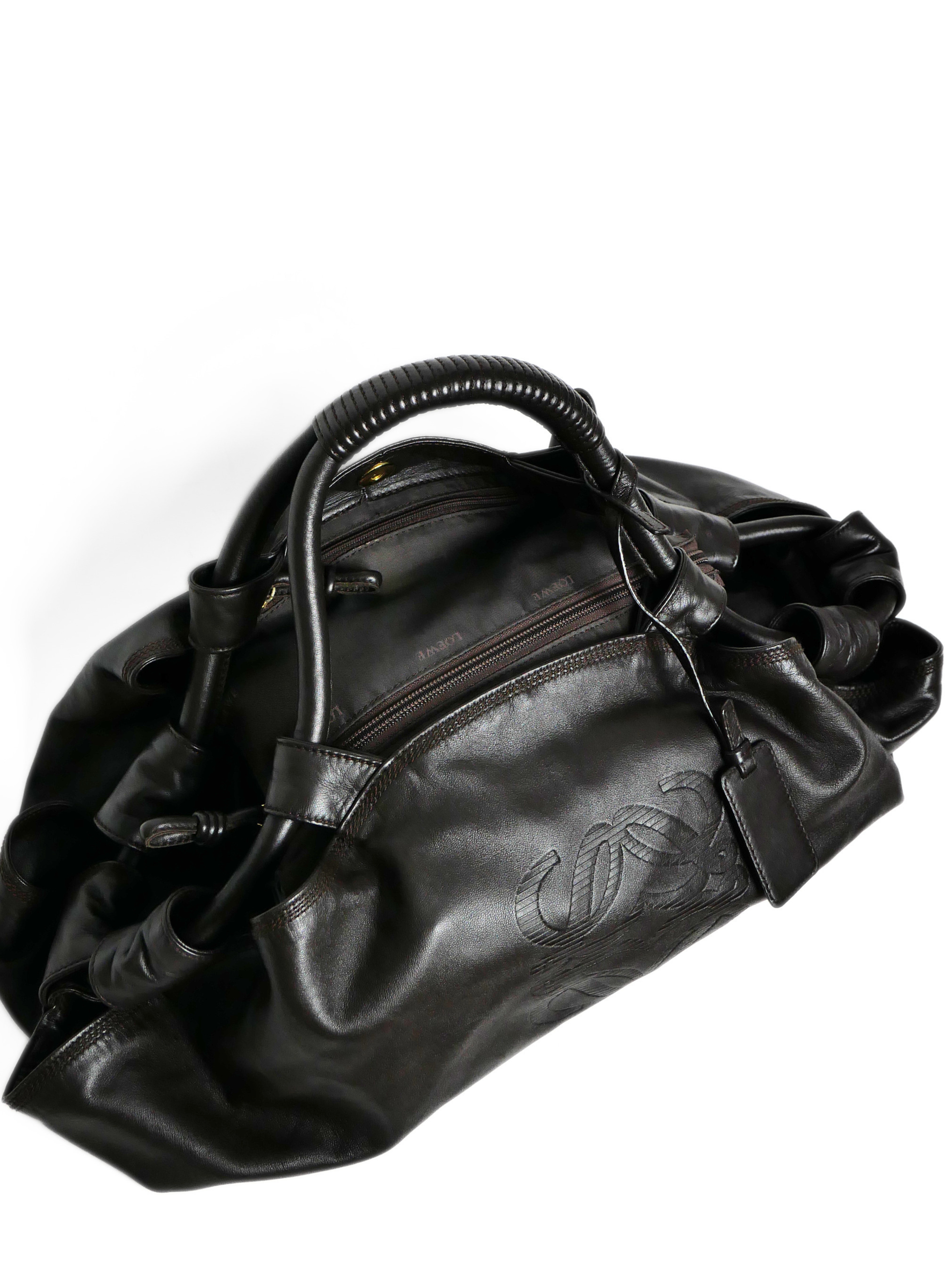 Loewe Nappa Aire in Dark Brown Nappa Leather