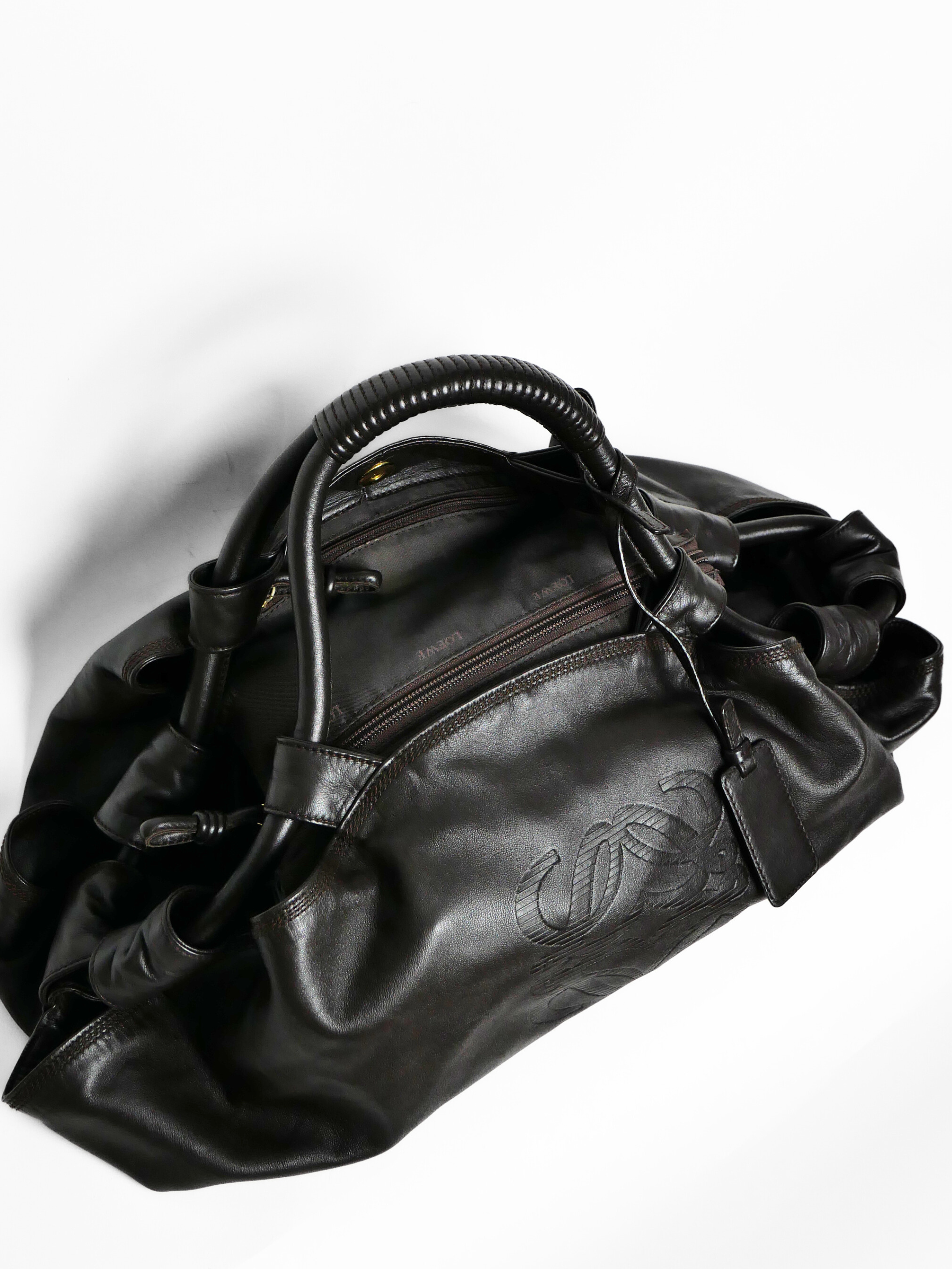 Loewe Nappa Aire in Dark Brown Nappa Leather