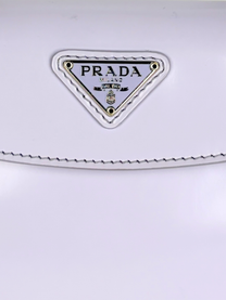 Prada Brushed Leather Mini Cleo Flap Bag