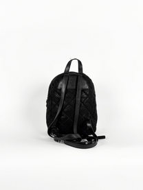 STELLA MCCARTNEY FALABELLA QUILTED MINI BACKPACK SHIMMERY BLACK
