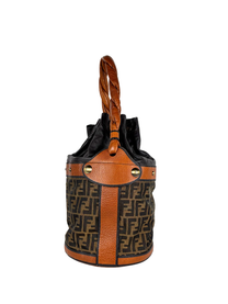 Fendi Tobacco Zucca Palazzo Bucket Bag