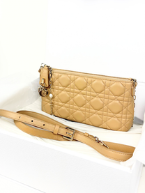 Dior Miss Dior Pouch in Biscuit Cannage Lambskin