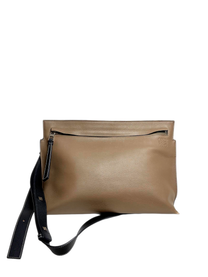 Loewe Double Sided T-Messenger Bag Brown/Olive Leather