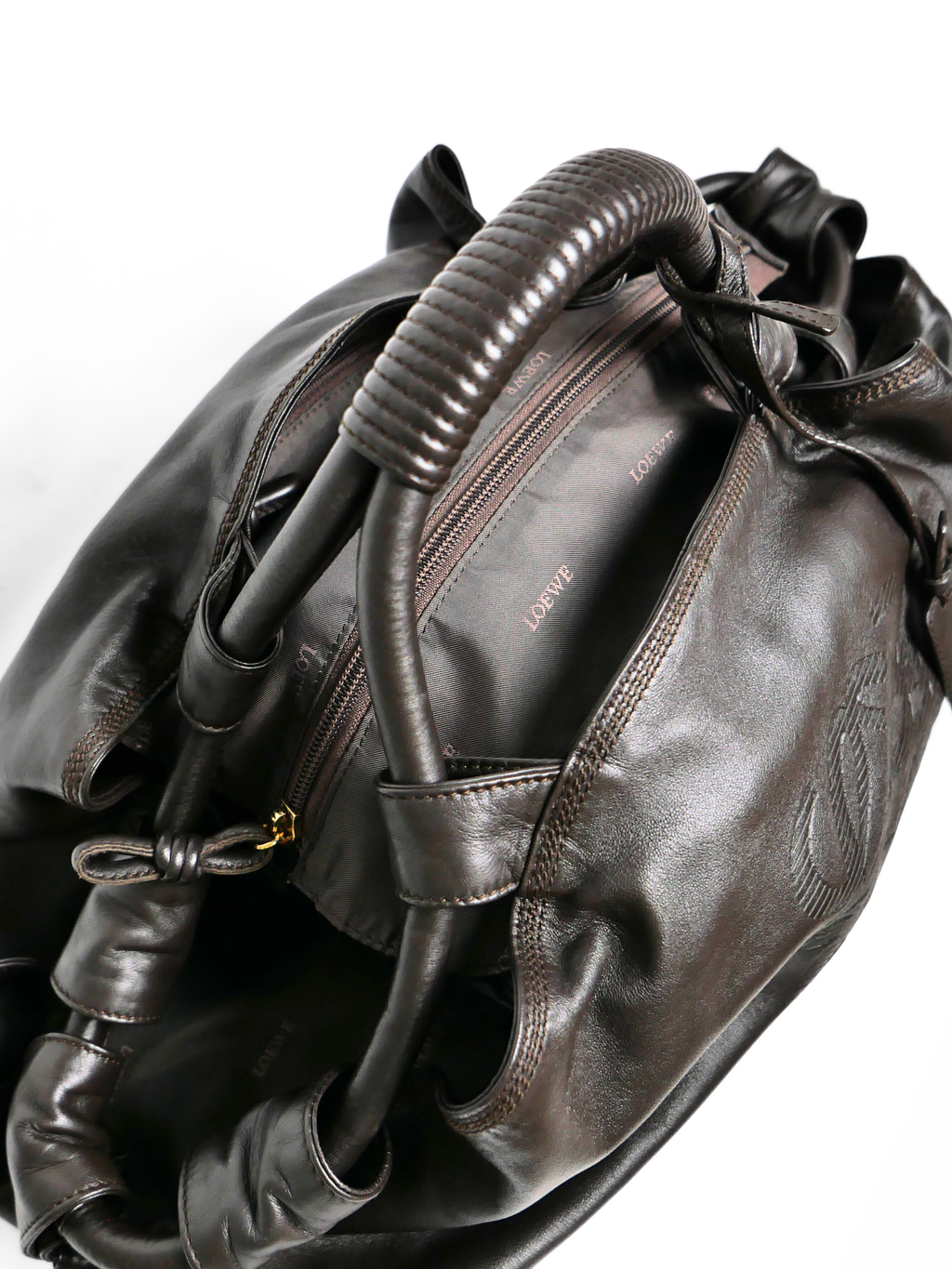 Loewe Nappa Aire in Dark Brown Nappa Leather