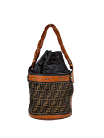 Fendi Tobacco Zucca Palazzo Bucket Bag